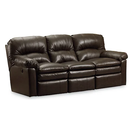 Quick Ship Power Double Reclining Sofa with Pillow Top Arms